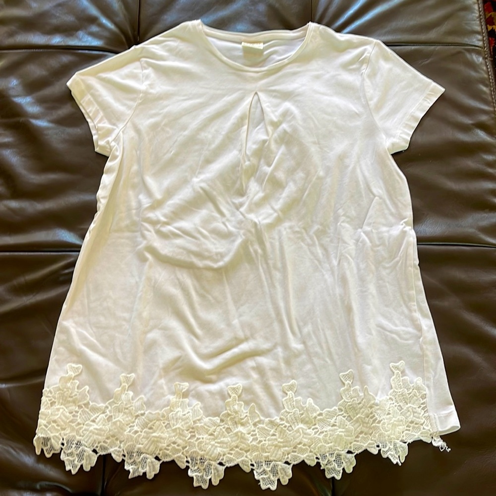 Zara Girls white top
